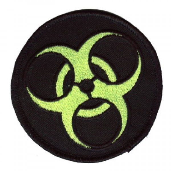 BioHazard patch green on blk BioHazard patch green on blk