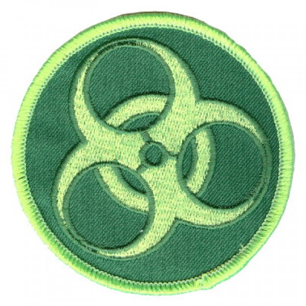 BioHazard patch Green on Green BioHazard patch Green on Green