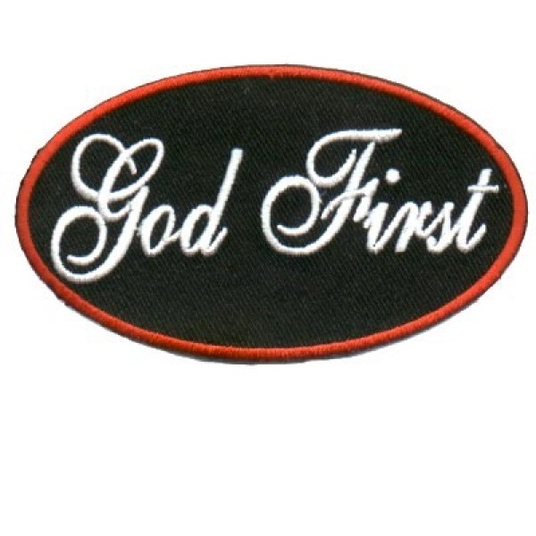 God First Oval Patch God First Oval Patch
