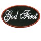 God First Oval Patch God First Oval Patch