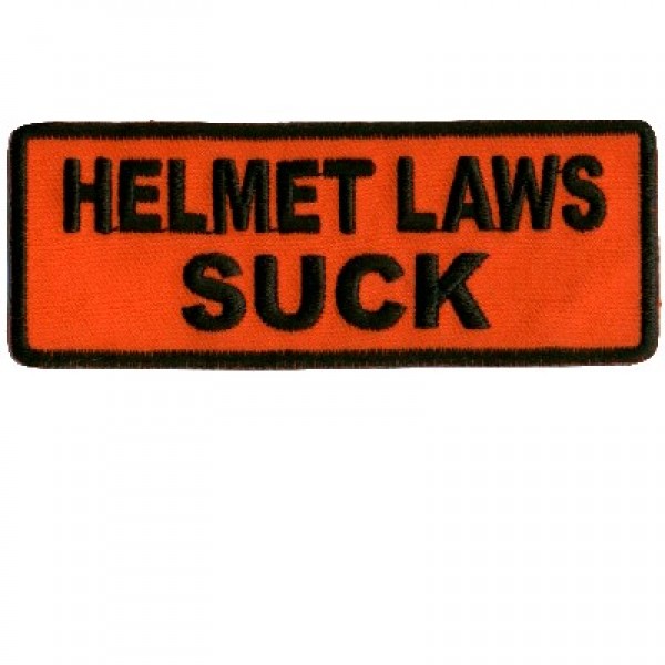 Helmet Laws Suck patch Helmet Laws Suck patch