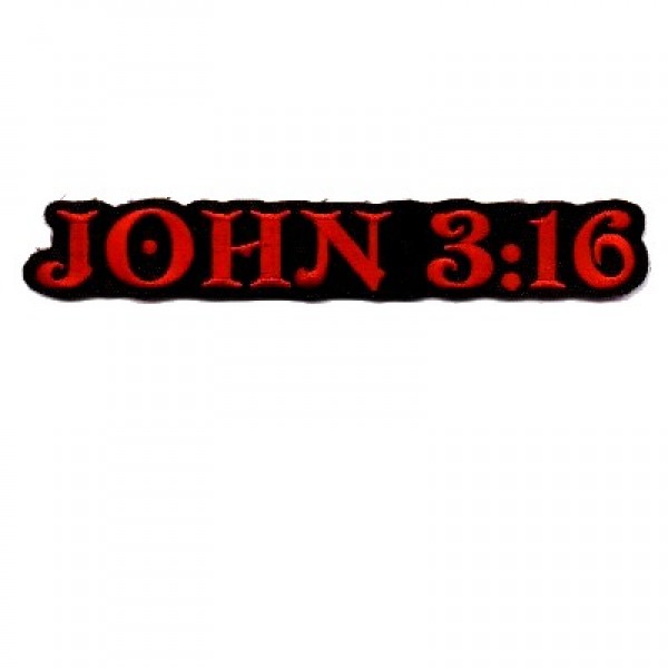 John 3-16 Rectangle Patch