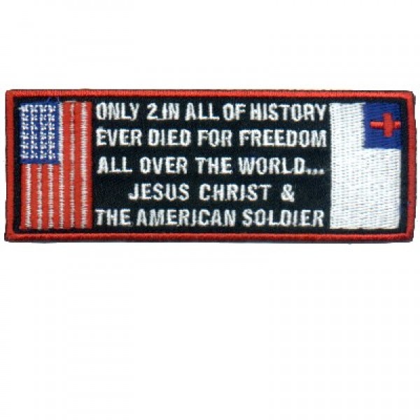 American Soldier and Jesus Christ Patch American Soldier and Jesus Christ Patch