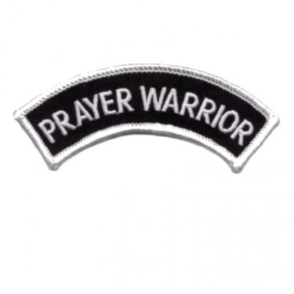 Prayer Warrior Small Rocker Patch Prayer Warrior Small Rocker Patch