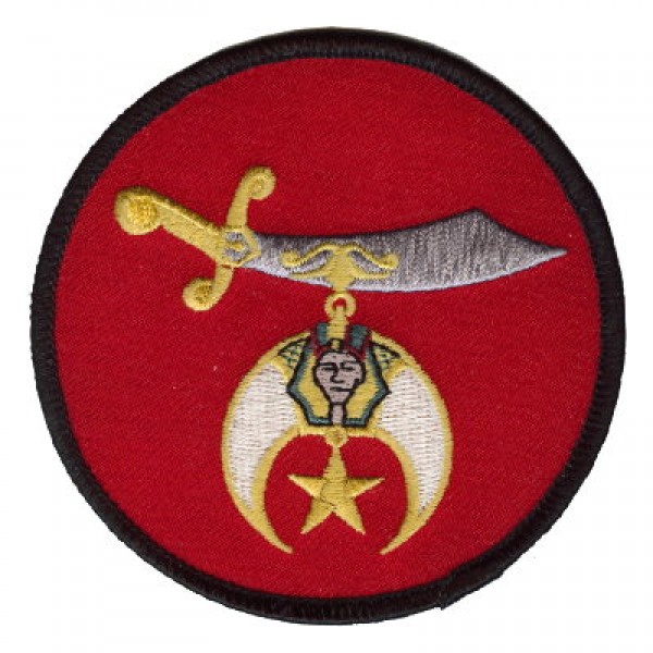 Masonic- Shrine Scimitar Red (3½") Masonic- Shrine Scimitar Red (3½")
