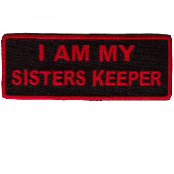I am my Sisters Keeper red patch I am my Sisters Keeper red patch