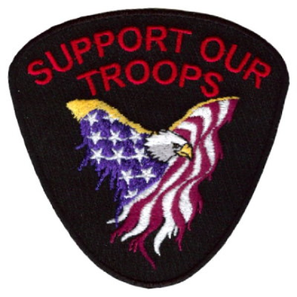 Support Our Troops Eagle Sm Patch
