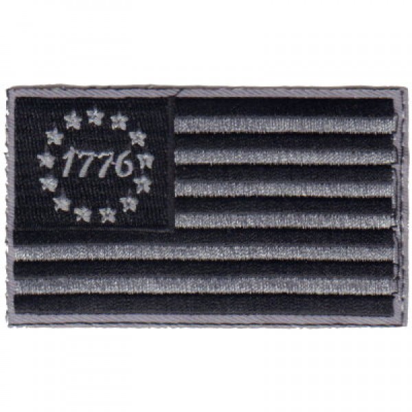 US Flag- 1776- Blk & Gray US Flag- 1776- Blk & Gray