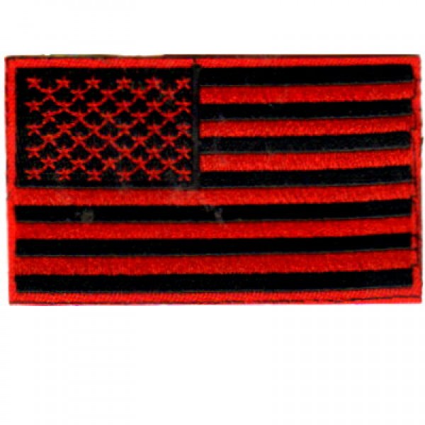 US Flag- Red & Blk US Flag- Red & Blk